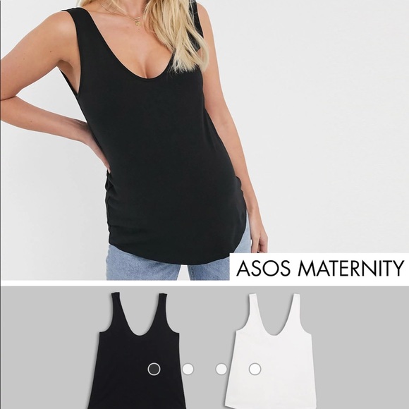 EUC - ASOS Maternity Tanks - Picture 1 of 5